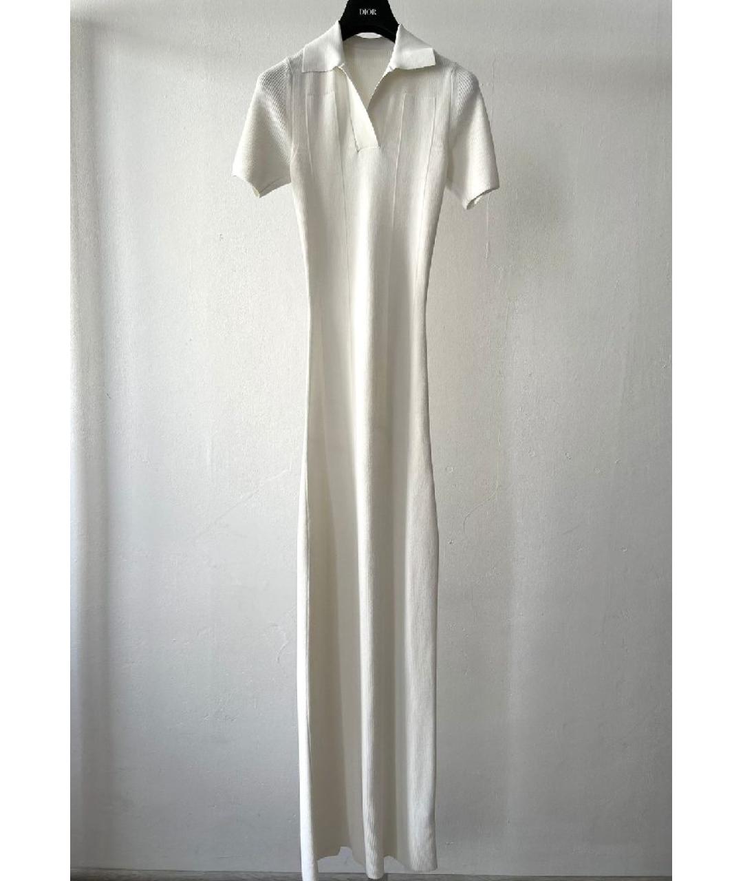 JACQUEMUS Белое вискозное повседневное платье, фото 10