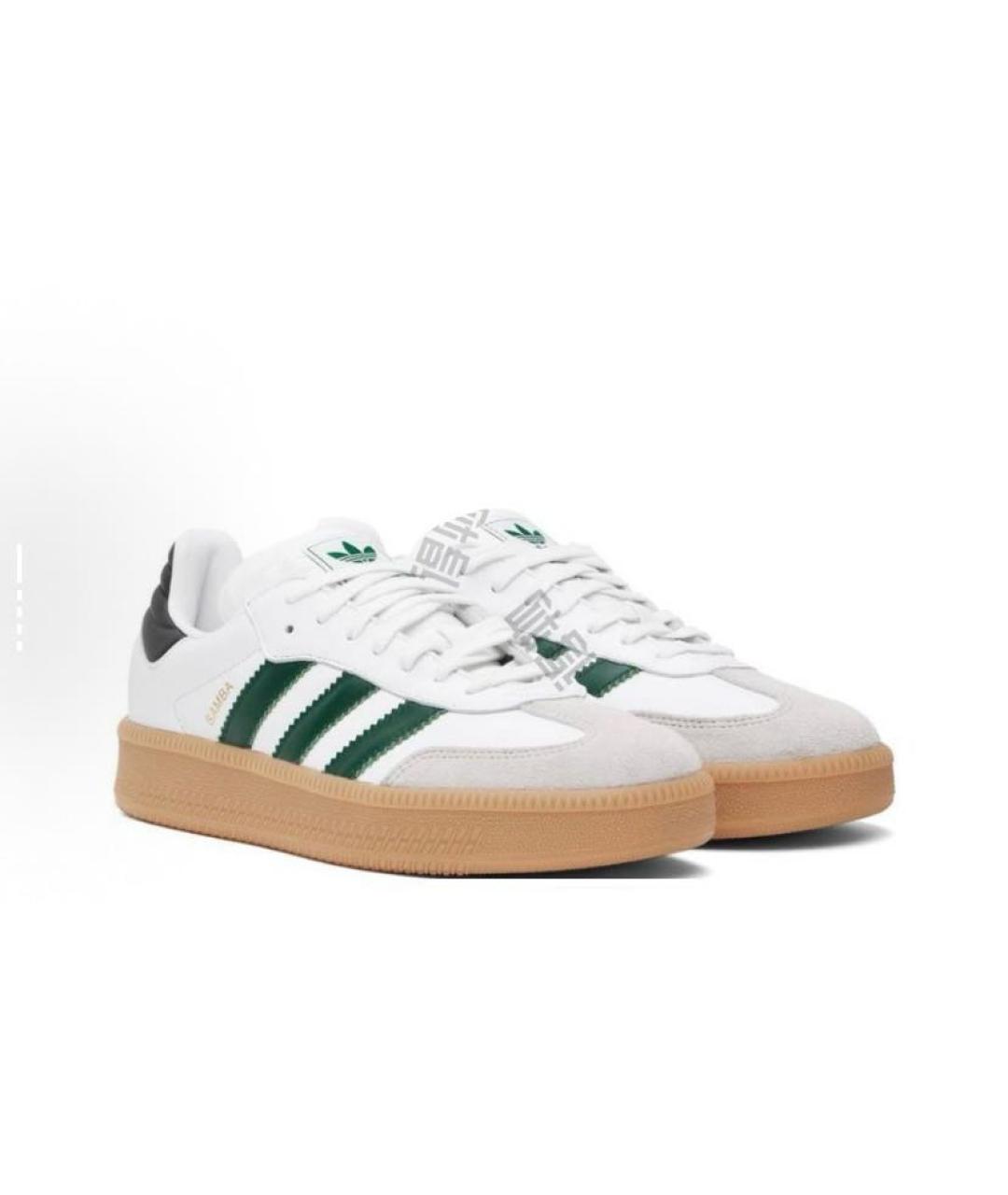 ADIDAS Белые кожаные низкие кроссовки / кеды, фото 3