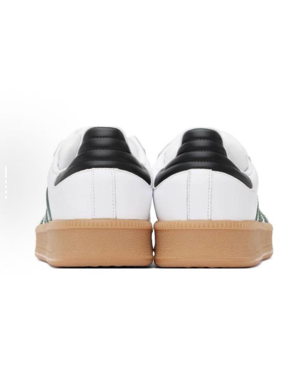 ADIDAS Белые кожаные низкие кроссовки / кеды, фото 4