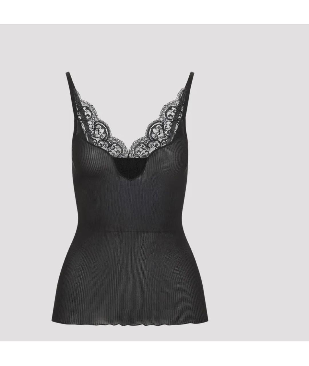 SAINT LAURENT Черная майка, фото 2