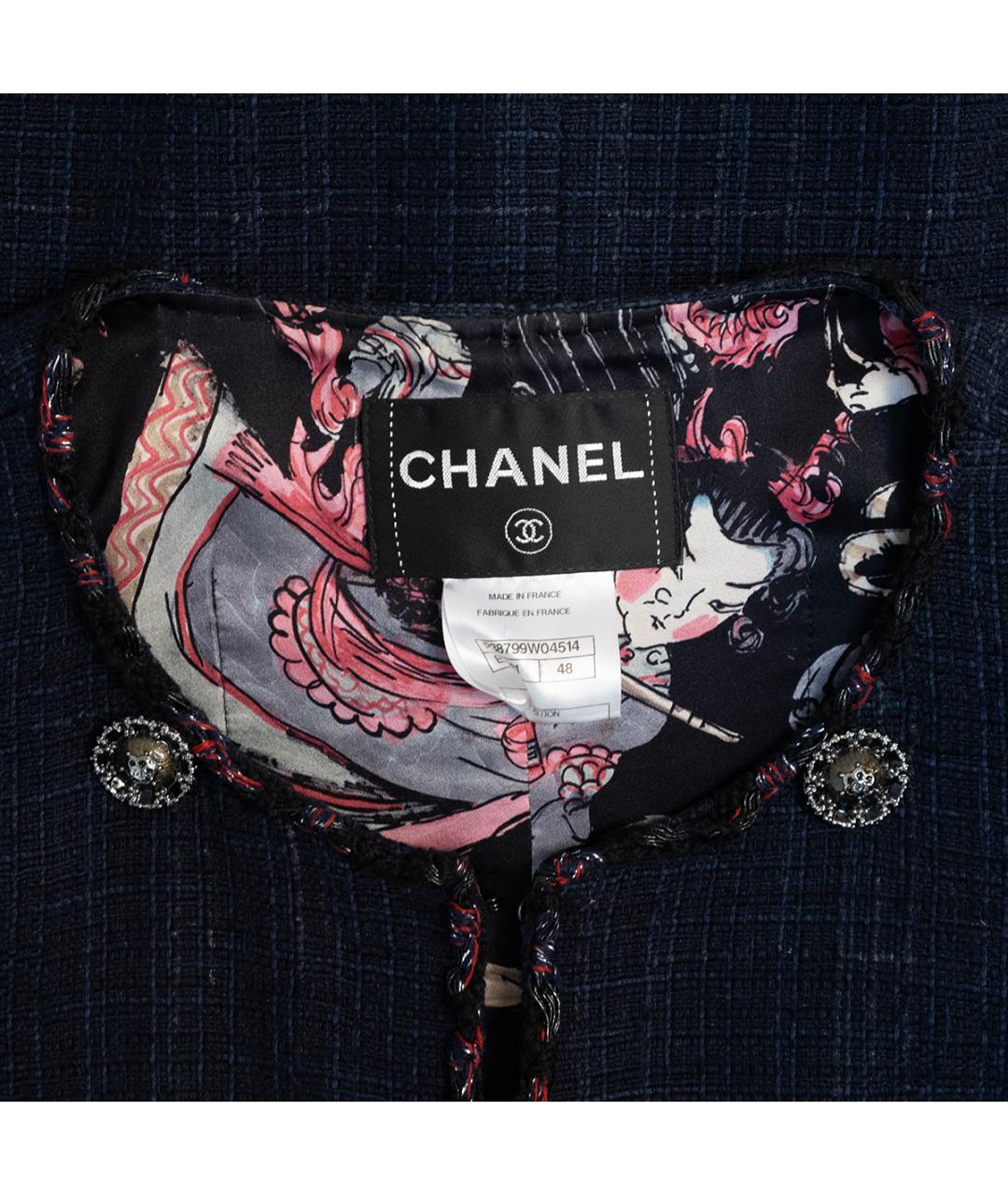 CHANEL Синий хлопковый костюм с юбками, фото 6