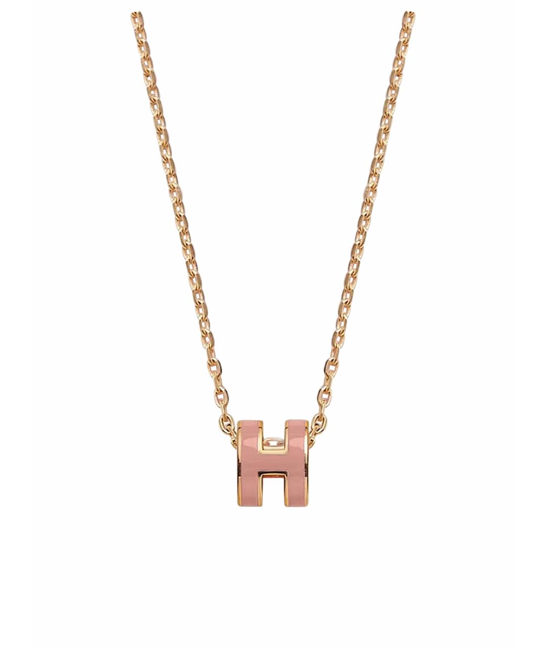 HERMES Розовая металлическая подвеска, фото 1
