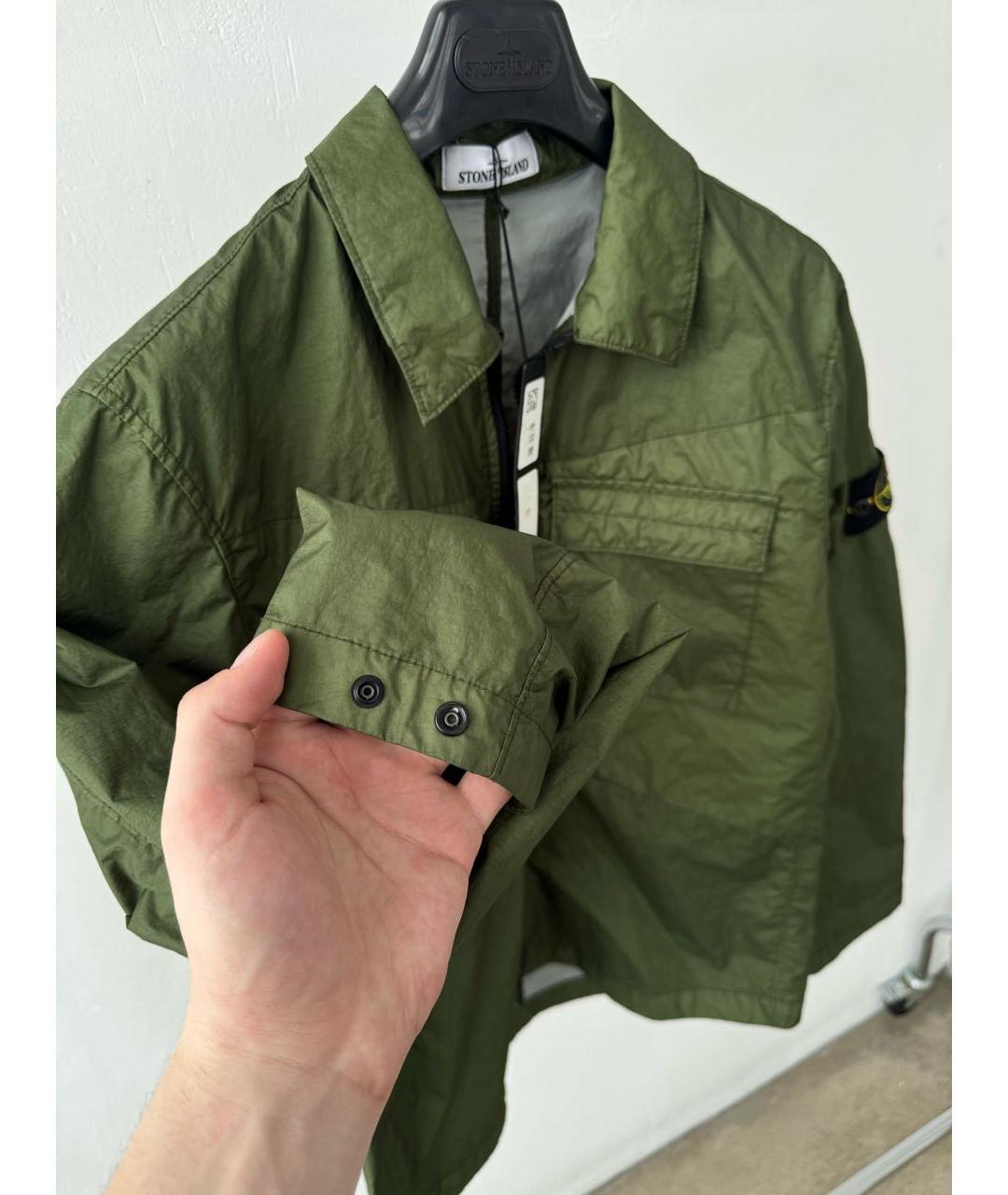 STONE ISLAND Зеленая куртка, фото 4