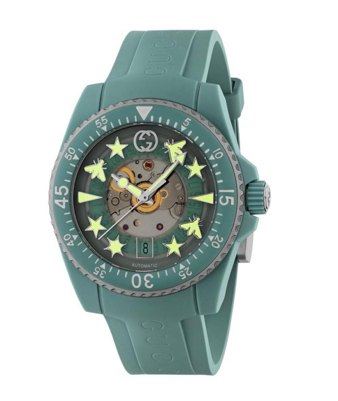 GUCCI Бирюзовые часы, фото 5