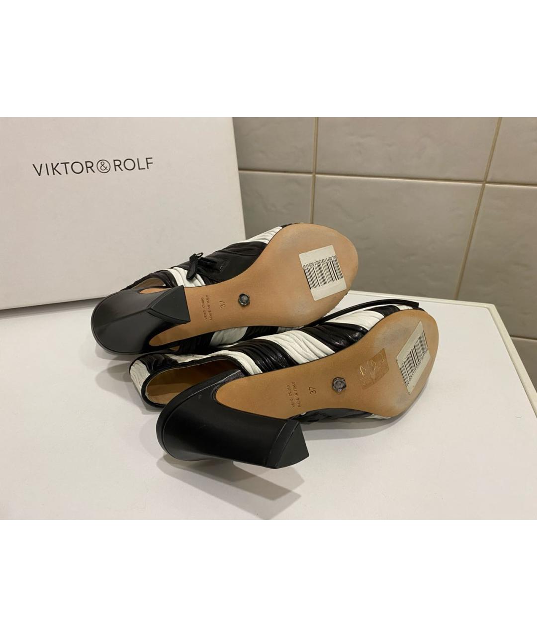 VICTOR AND ROLF Кожаные босоножки, фото 4