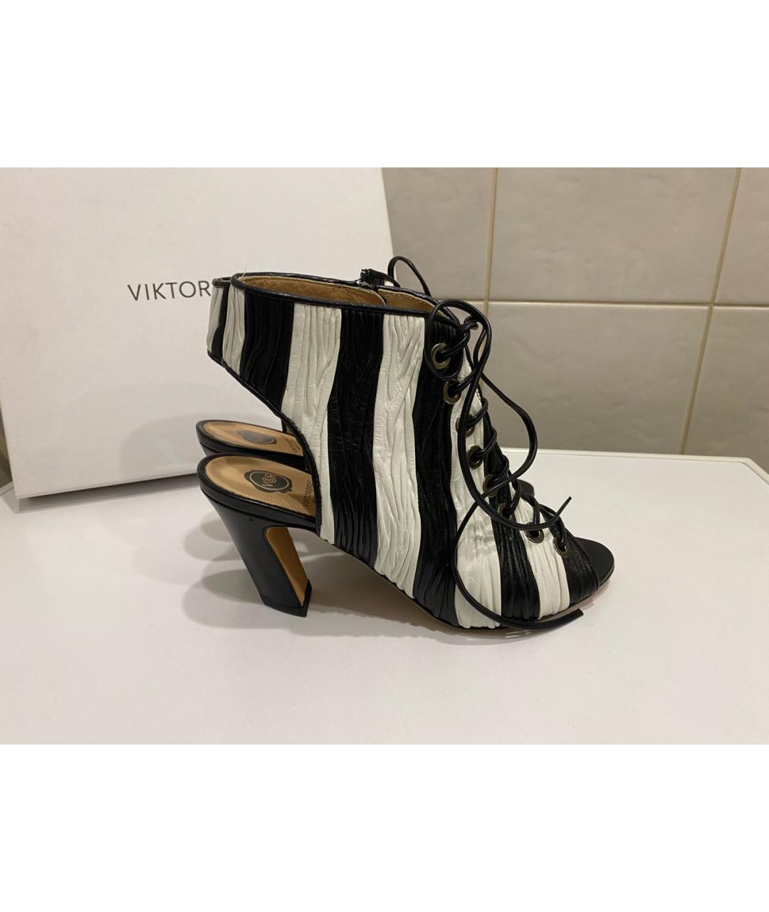 VICTOR AND ROLF Кожаные босоножки, фото 5