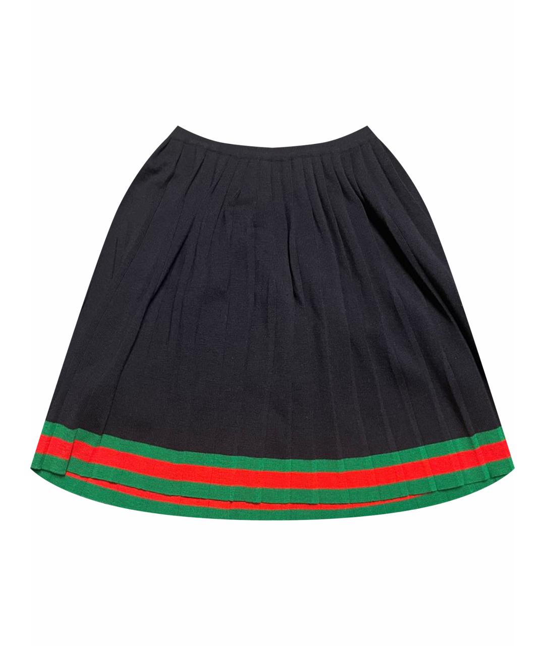 GUCCI Черная юбка мини, фото 1