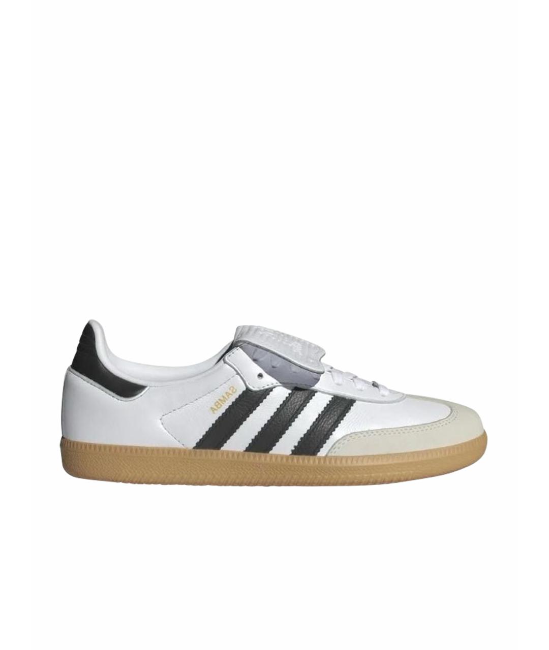 ADIDAS Белые кожаные низкие кроссовки / кеды, фото 5