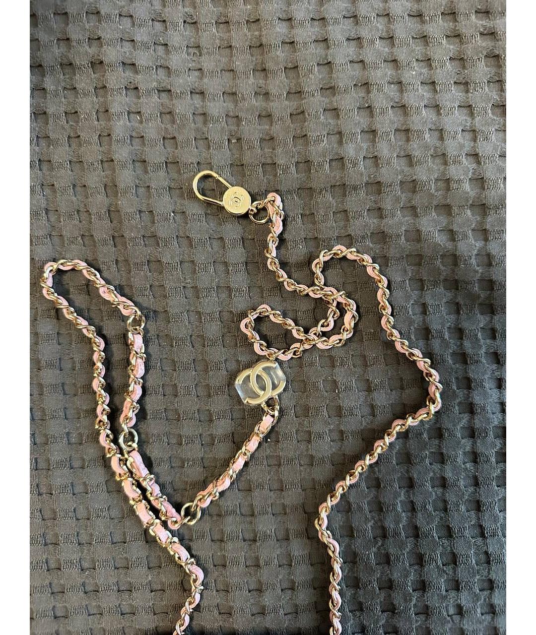 CHANEL Розовая кожаная поясная сумка, фото 7