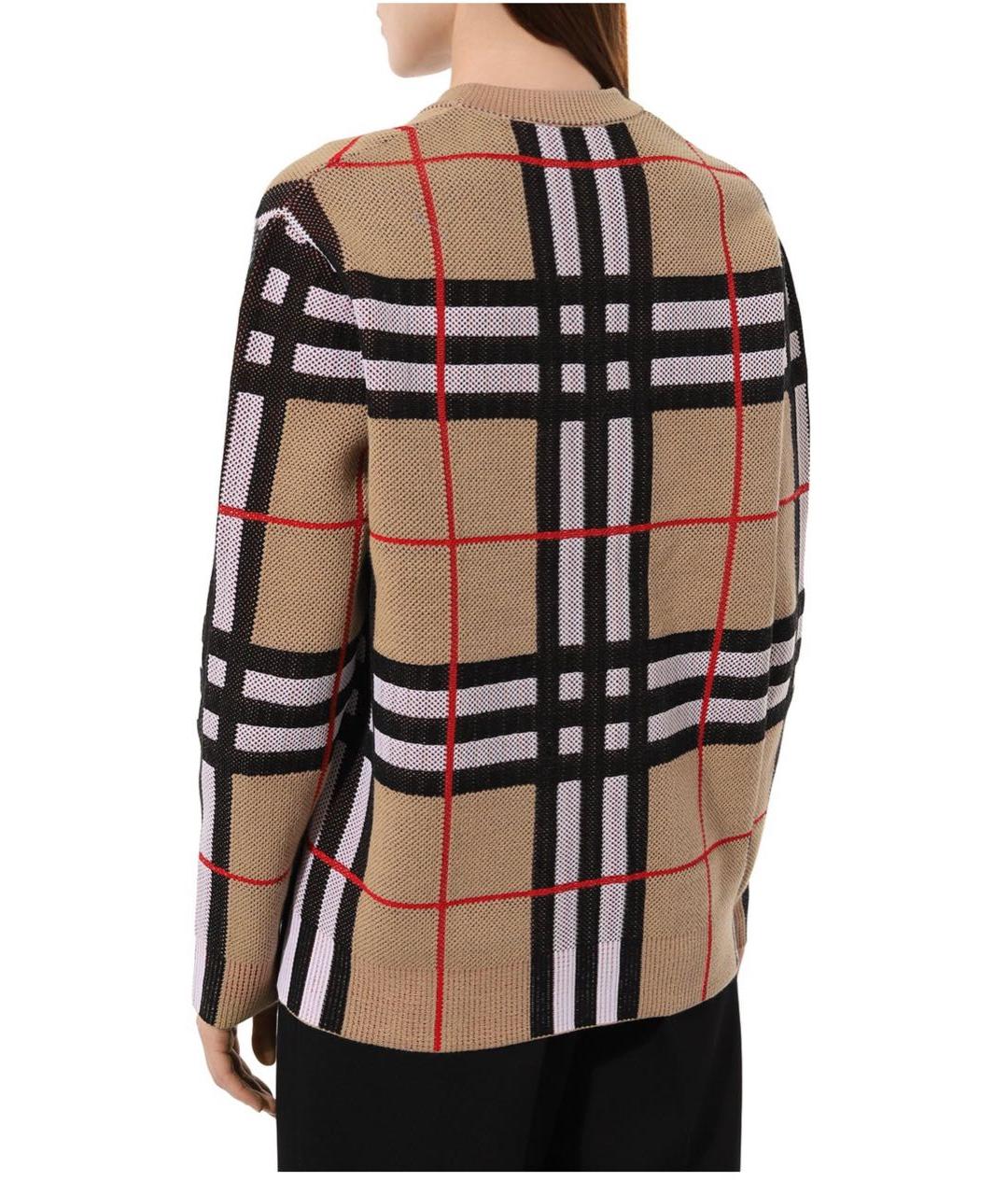 BURBERRY Бежевый хлопко-эластановый кардиган, фото 2
