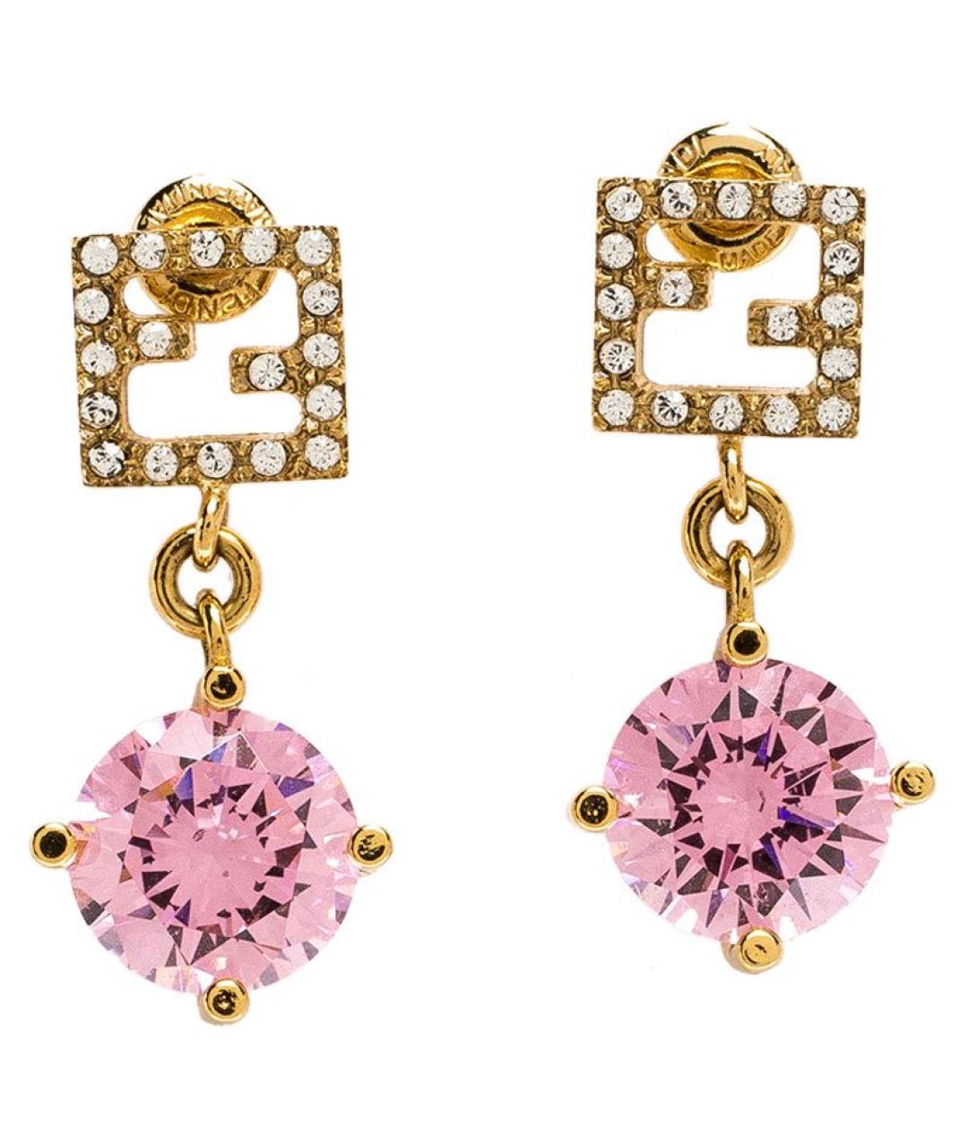 FENDI Розовые серьги, фото 1