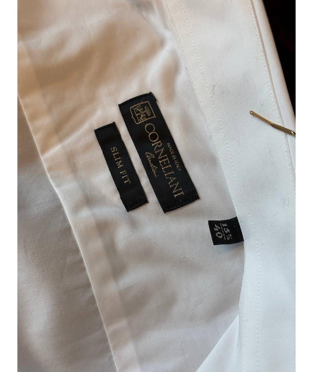 CORNELIANI Белая хлопковая классическая рубашка, фото 3