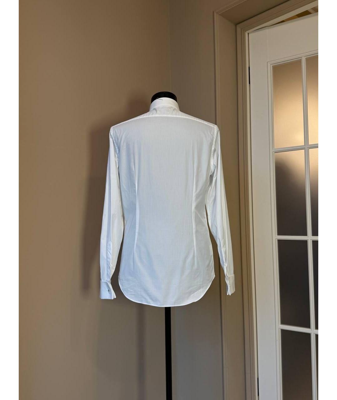 CORNELIANI Белая хлопковая классическая рубашка, фото 2