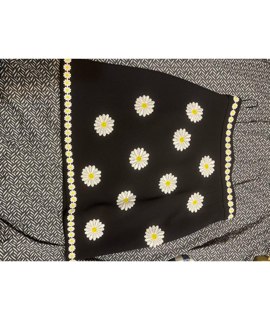 DOLCE&GABBANA Черная юбка мини, фото 3