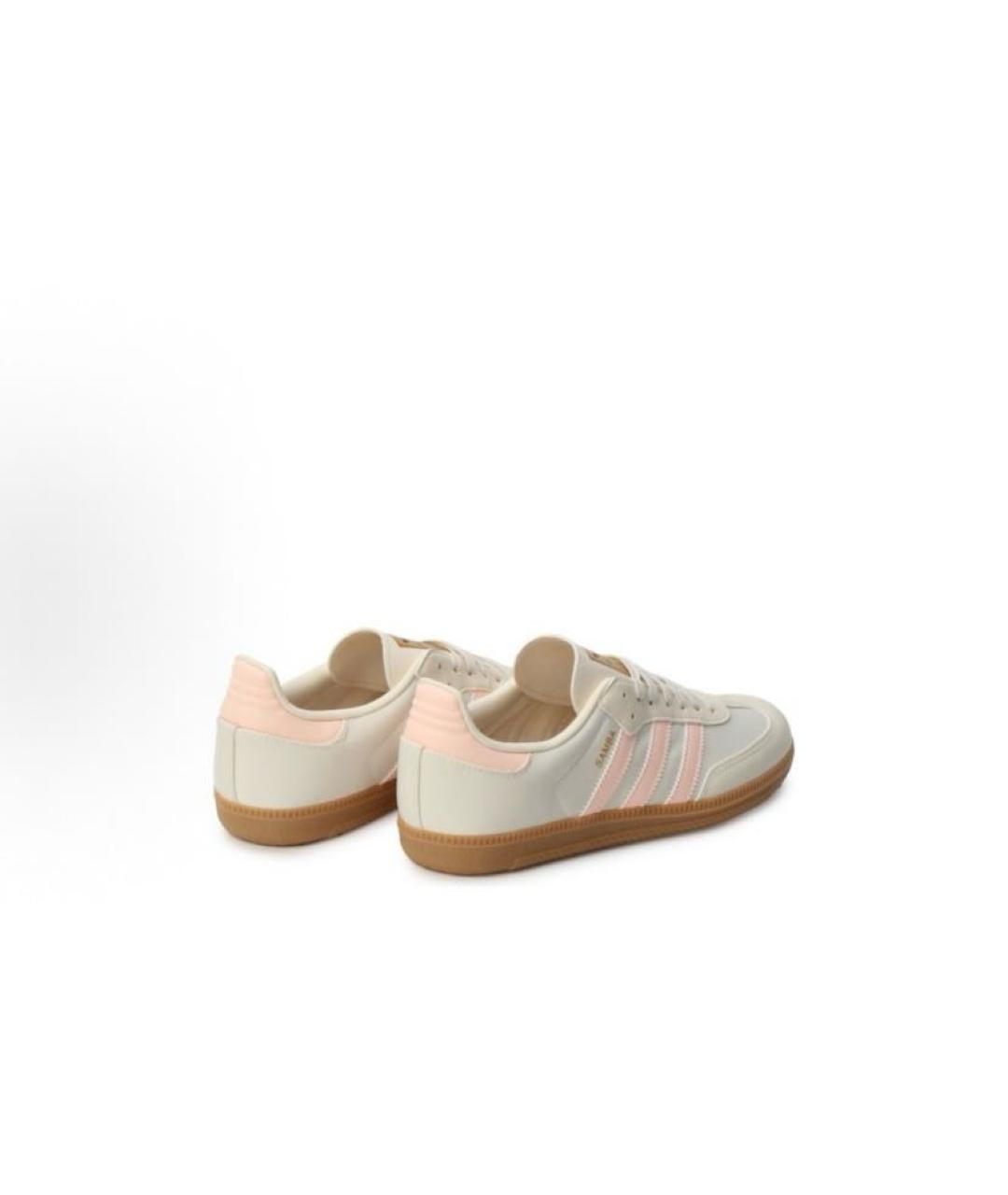 ADIDAS Бежевые замшевые низкие кроссовки / кеды, фото 4