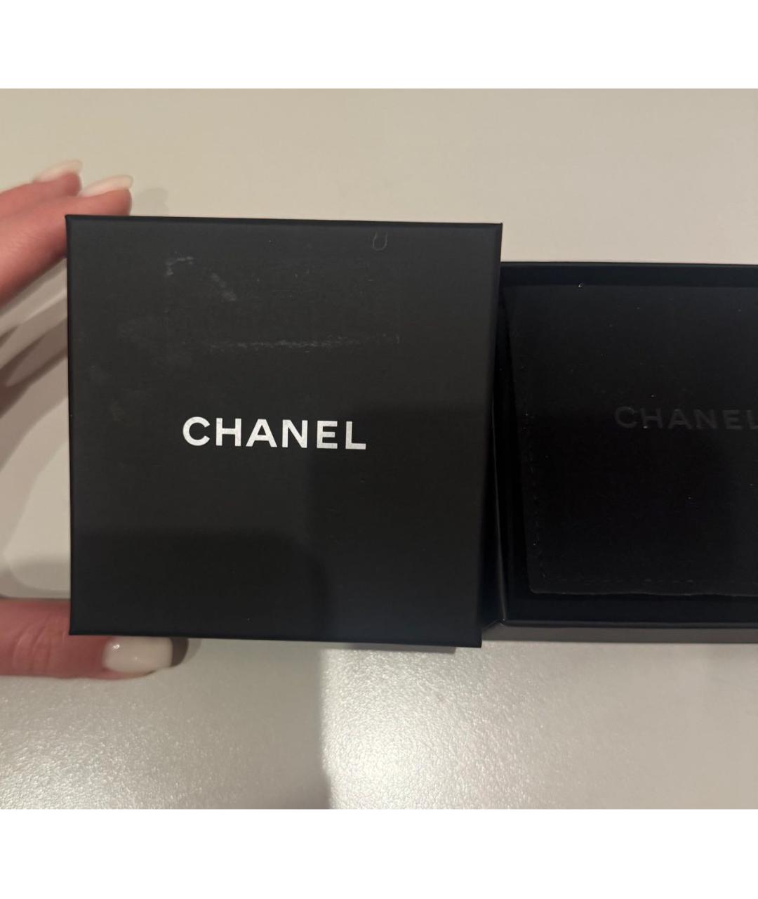 CHANEL Серебряные металлические серьги, фото 6