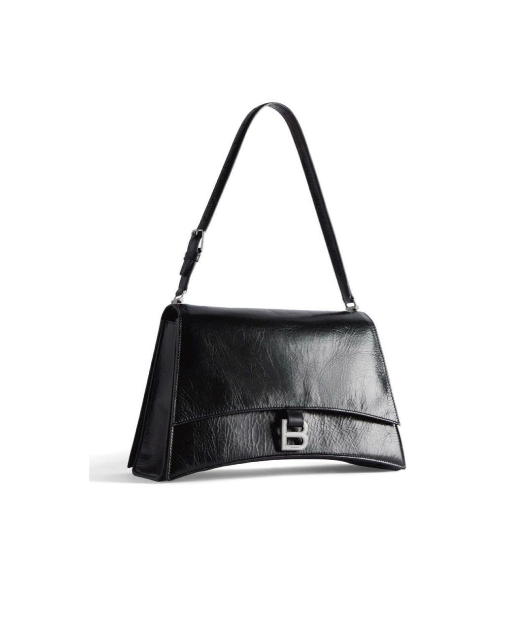 BALENCIAGA Черная кожаная сумка с короткими ручками, фото 3