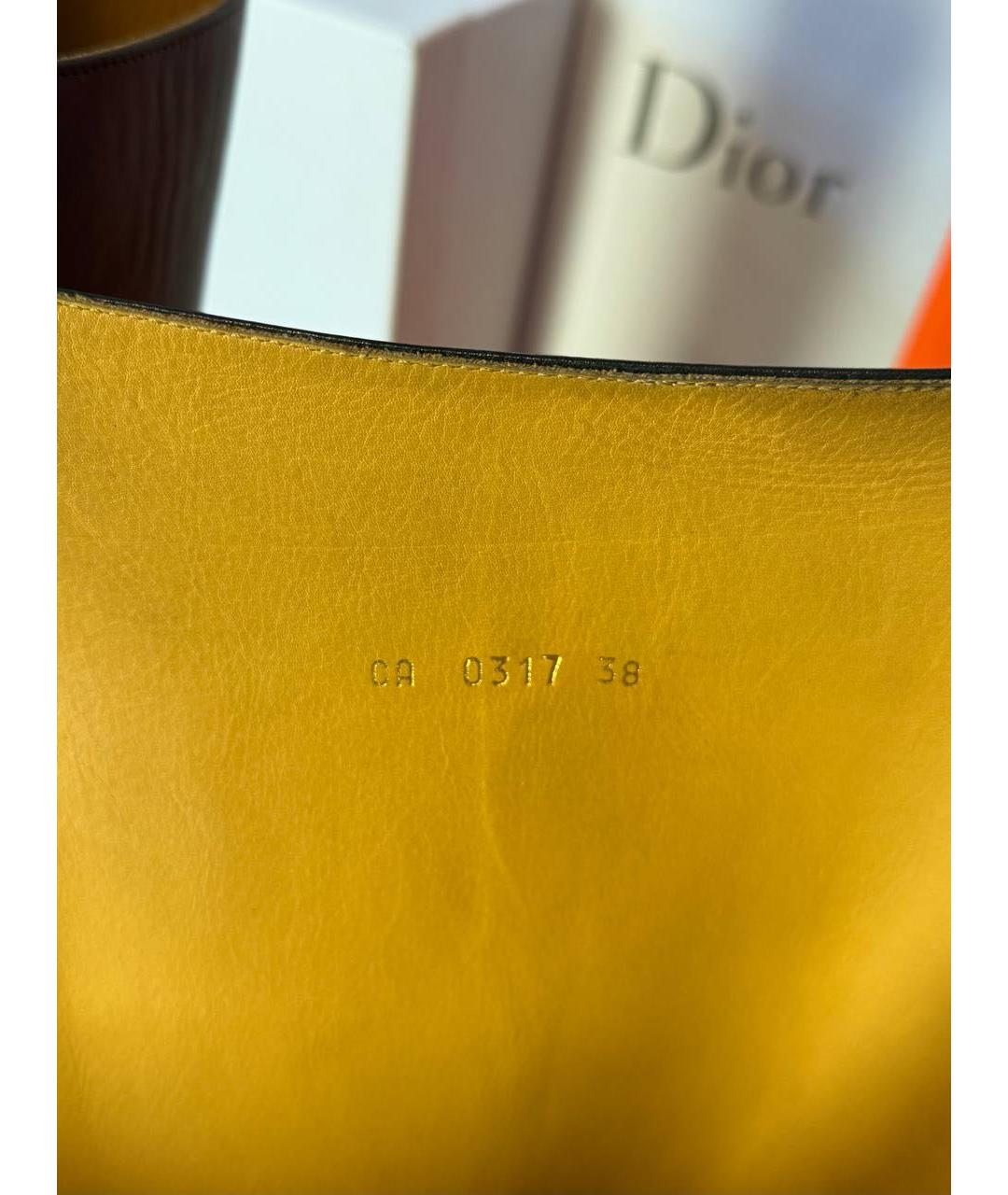 CHRISTIAN DIOR Черные кожаные сапоги, фото 5
