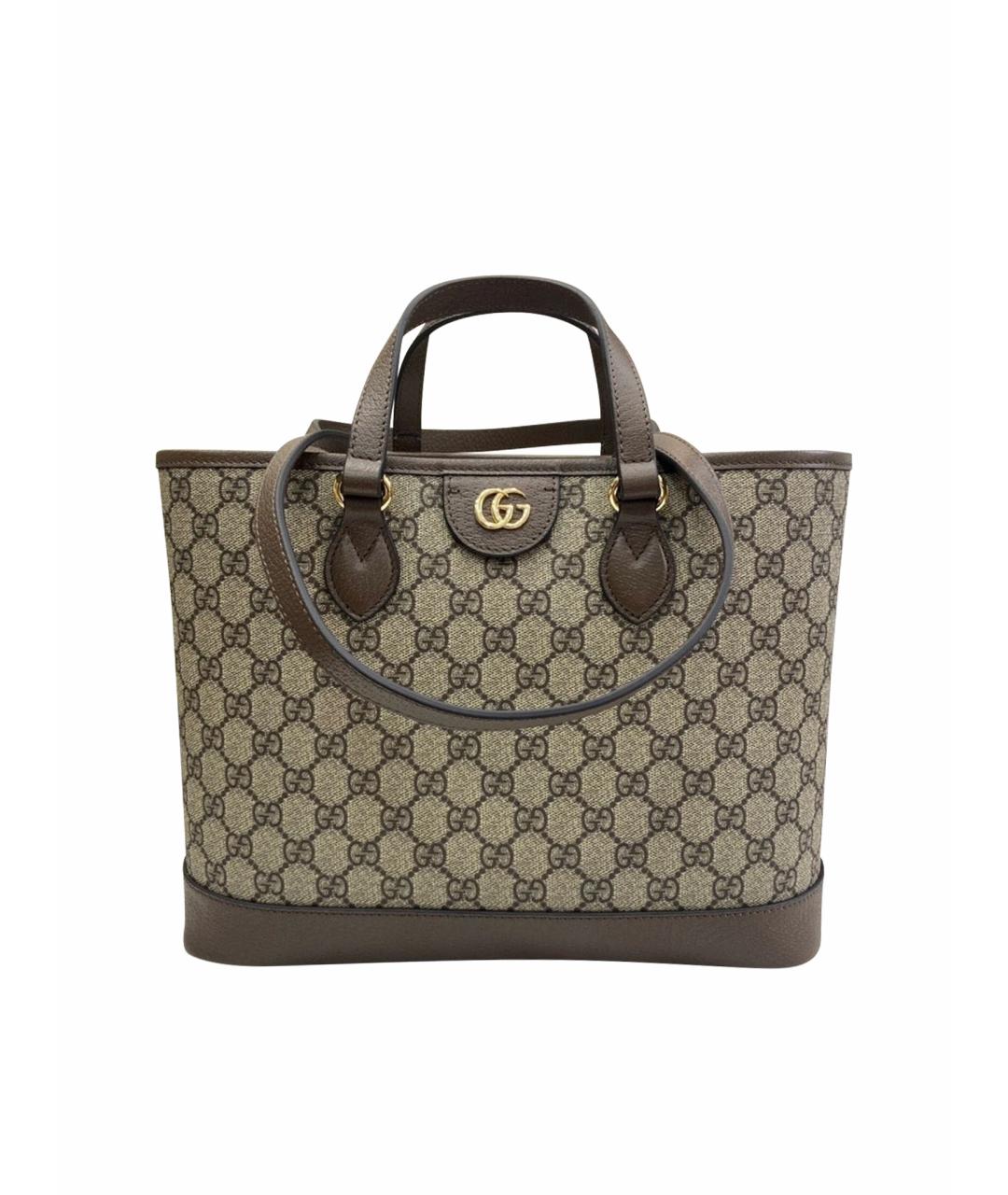GUCCI Коричневая сумка тоут, фото 1