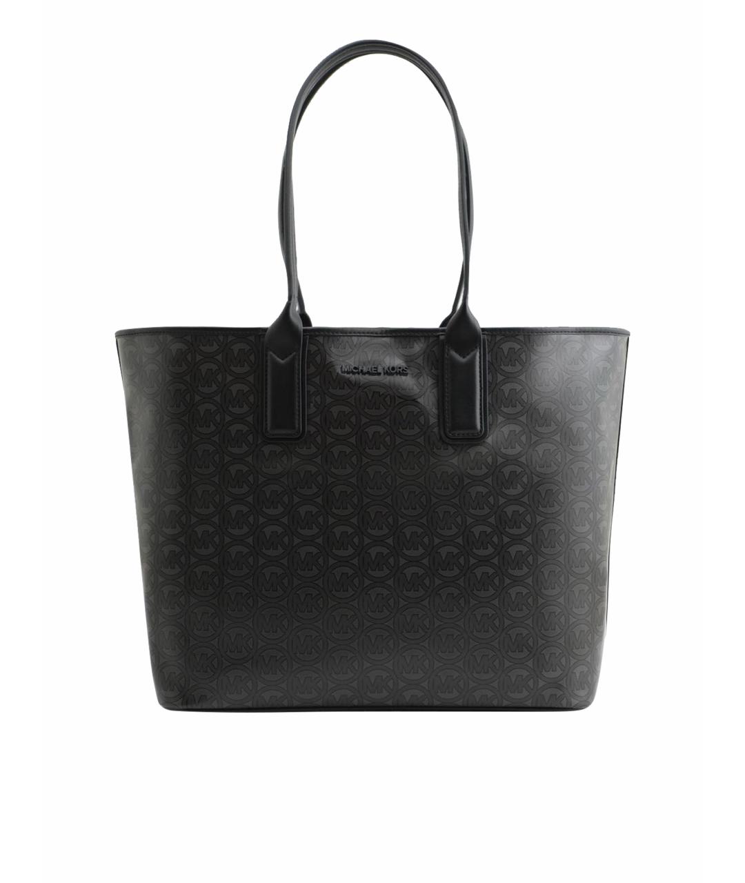 MICHAEL KORS Черная кожаная сумка тоут, фото 1