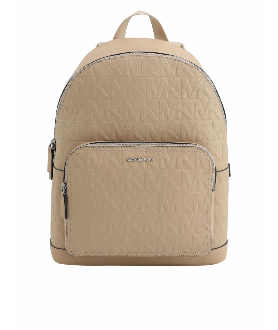 MICHAEL KORS Бежевый кожаный рюкзак, фото 1