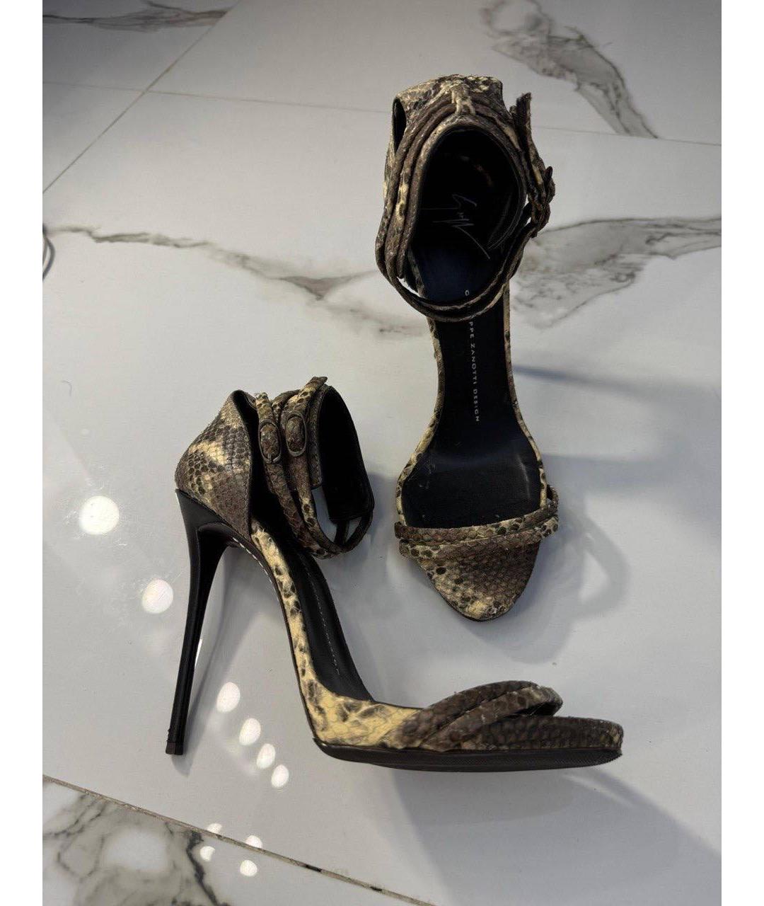 GIUSEPPE ZANOTTI DESIGN Босоножки из экзотической кожи, фото 8