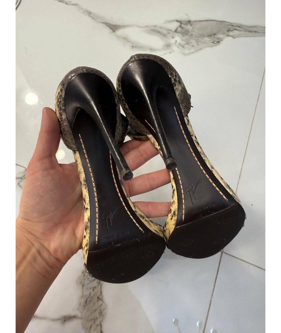 GIUSEPPE ZANOTTI DESIGN Босоножки из экзотической кожи, фото 6