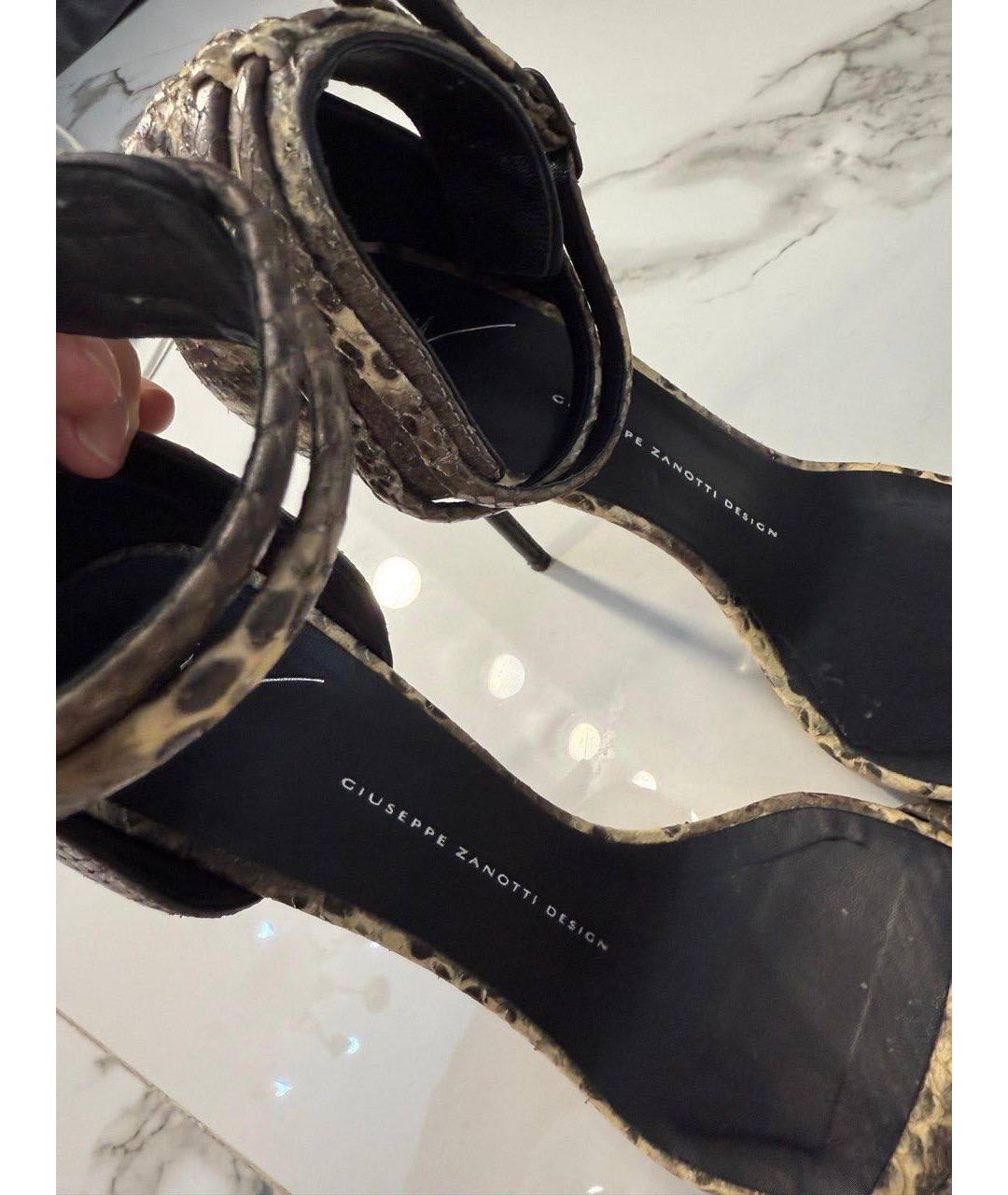 GIUSEPPE ZANOTTI DESIGN Босоножки из экзотической кожи, фото 3