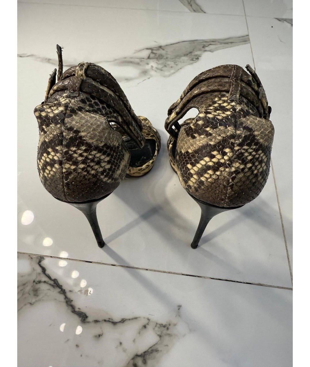 GIUSEPPE ZANOTTI DESIGN Босоножки из экзотической кожи, фото 4