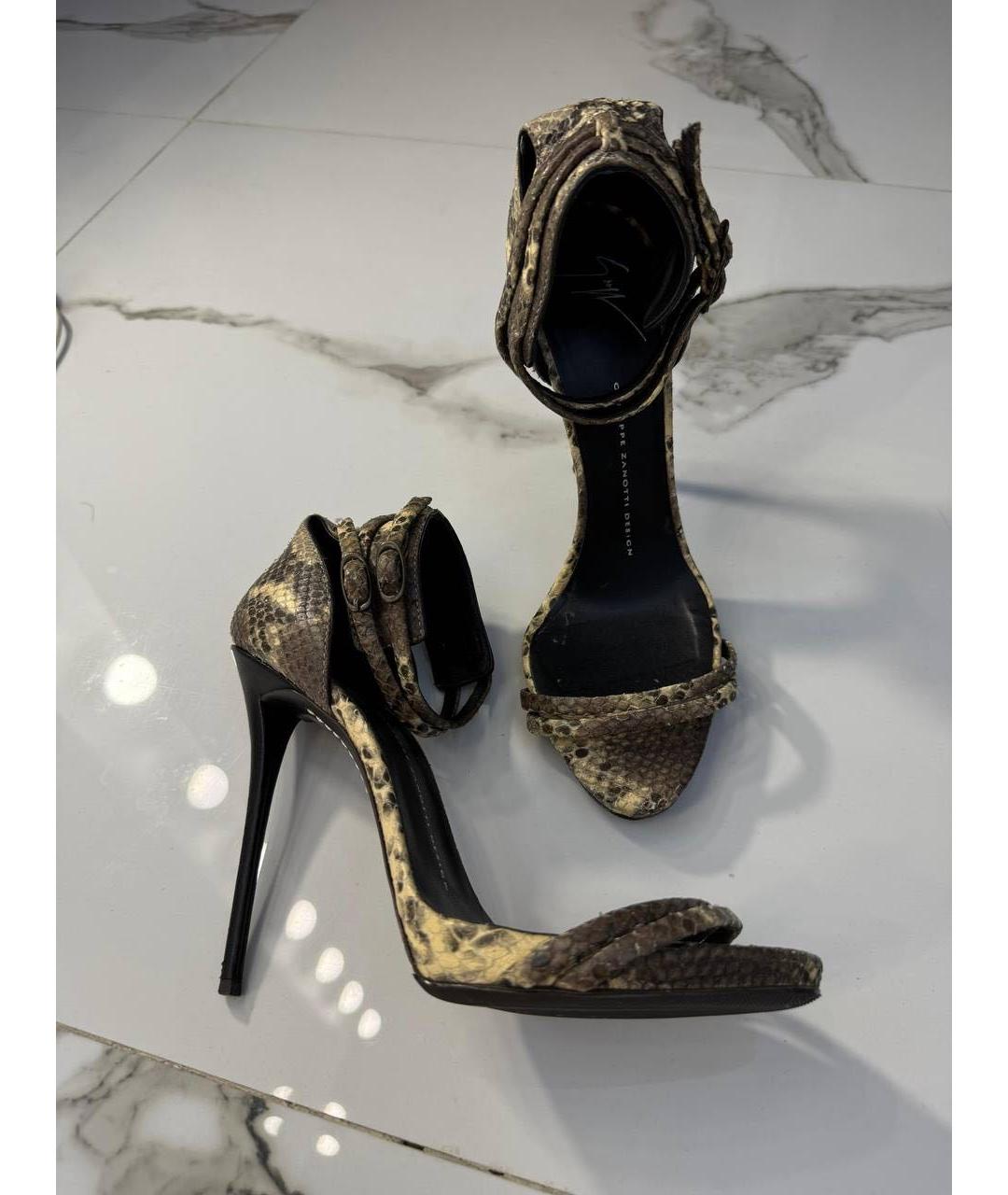 GIUSEPPE ZANOTTI DESIGN Босоножки из экзотической кожи, фото 9