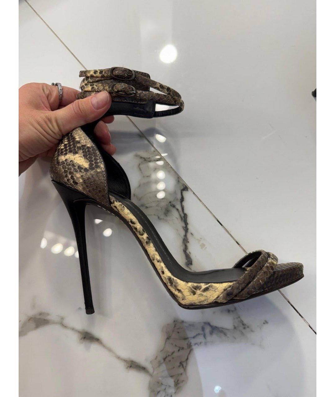 GIUSEPPE ZANOTTI DESIGN Босоножки из экзотической кожи, фото 5