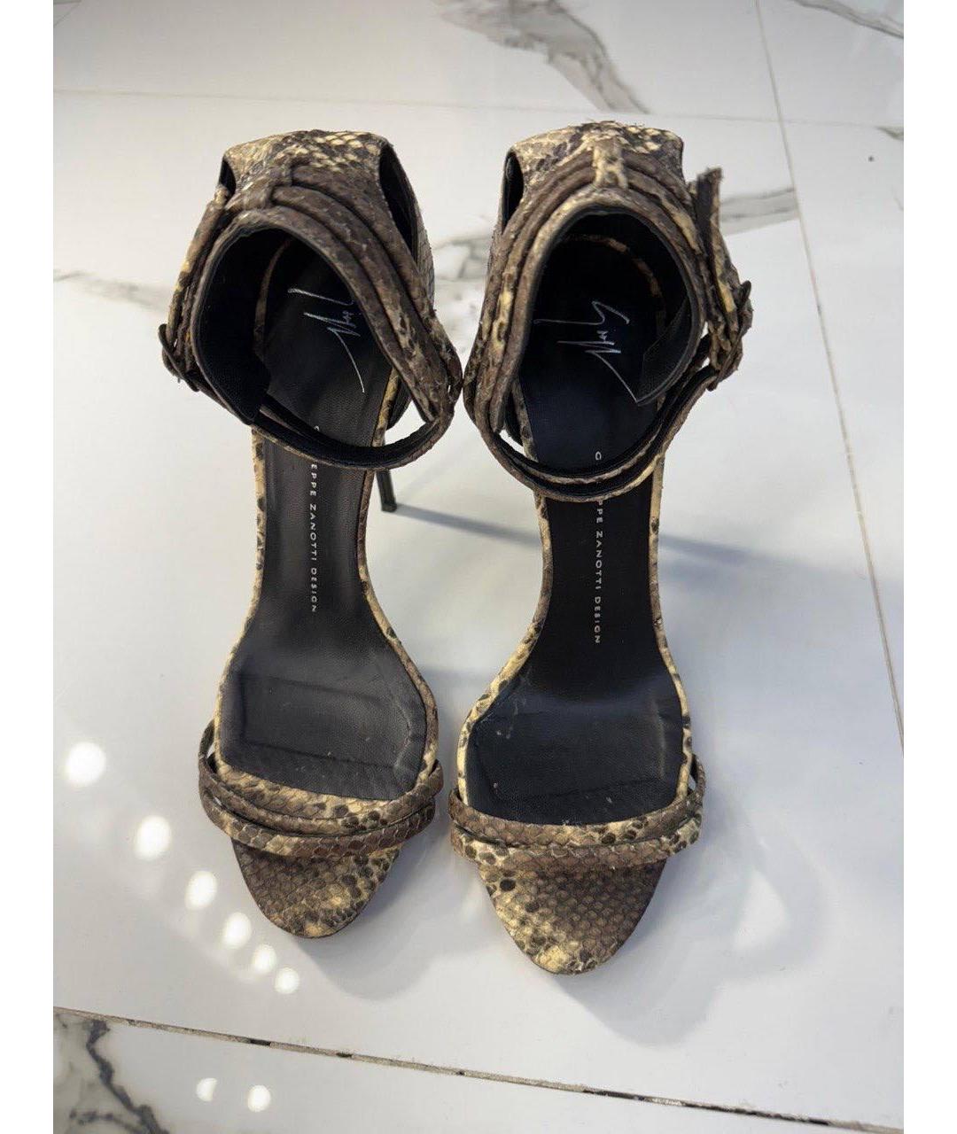GIUSEPPE ZANOTTI DESIGN Босоножки из экзотической кожи, фото 2