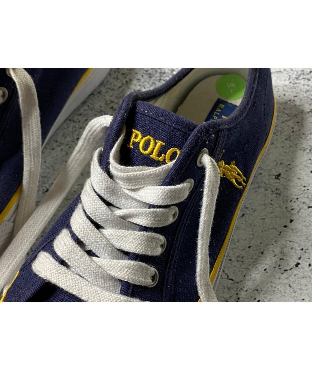 POLO RALPH LAUREN Синие низкие кроссовки / кеды, фото 6