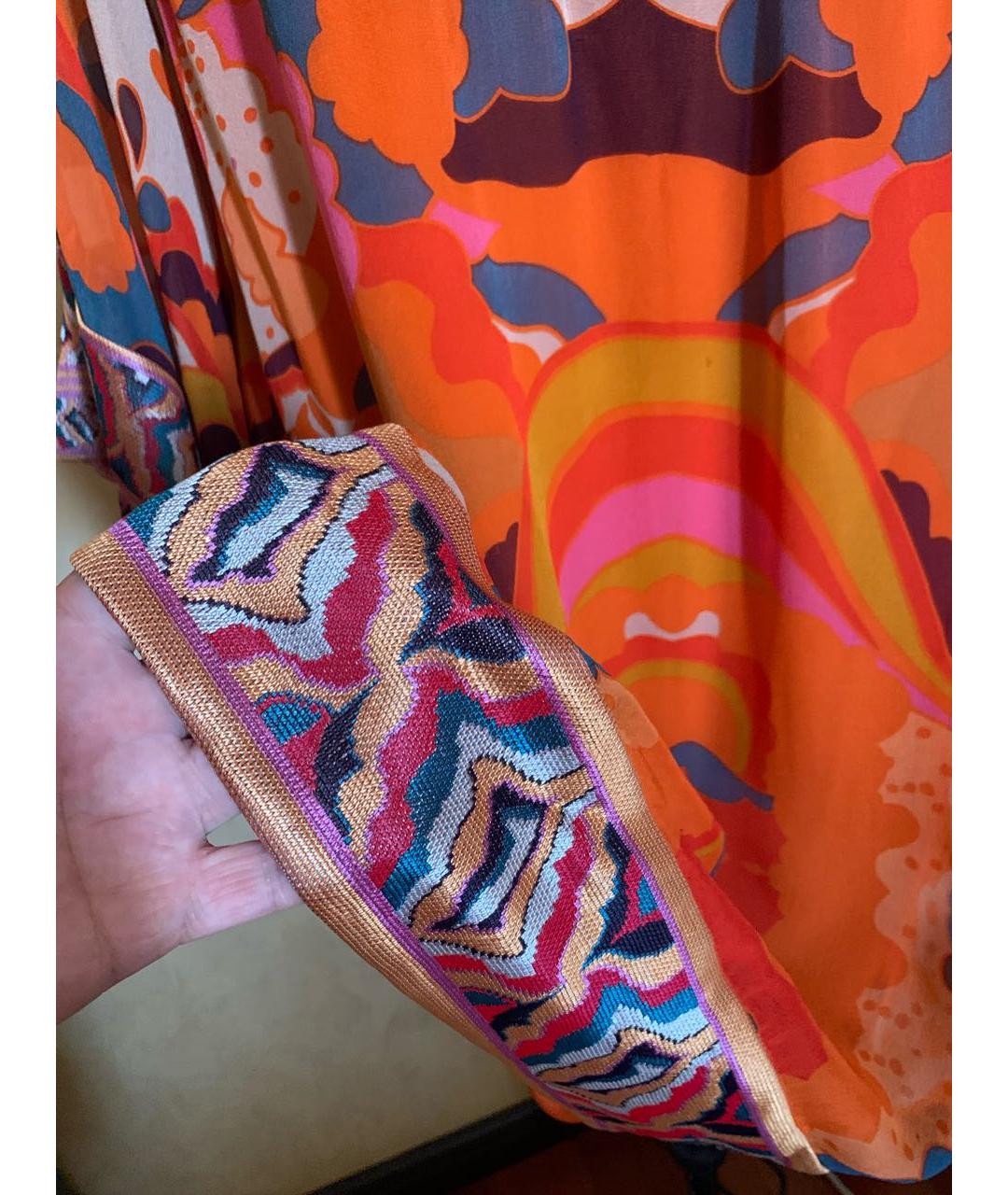 DIANE VON FURSTENBERG Мульти шелковое повседневное платье, фото 3