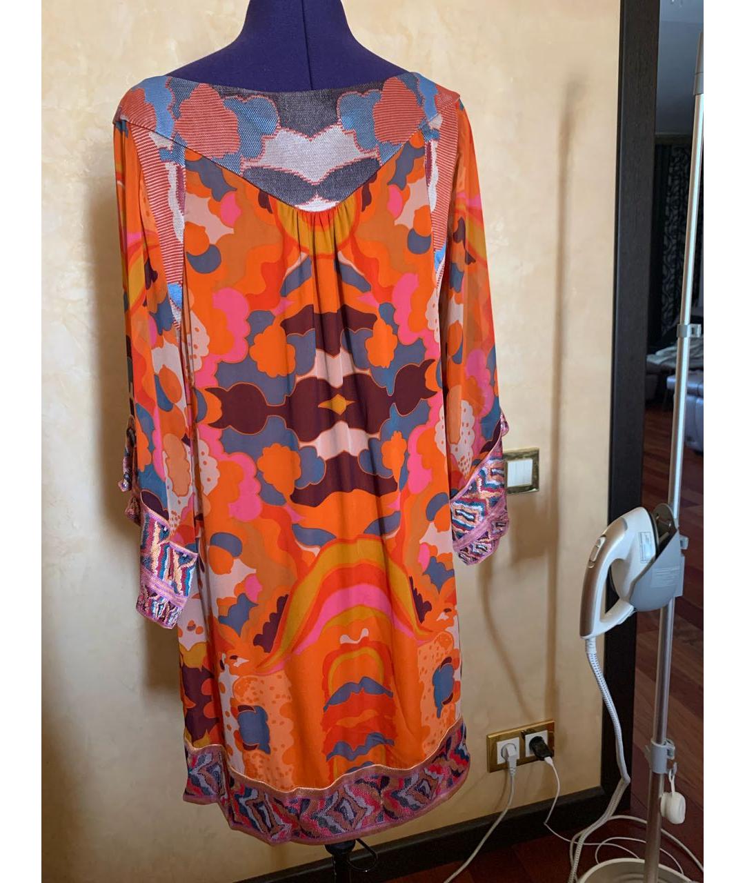 DIANE VON FURSTENBERG Мульти шелковое повседневное платье, фото 2