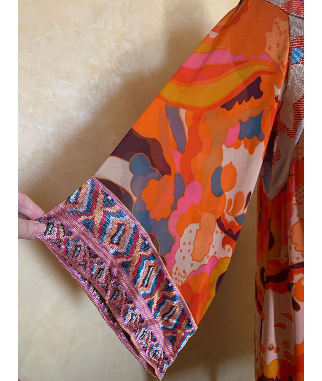 DIANE VON FURSTENBERG Мульти шелковое повседневное платье, фото 5