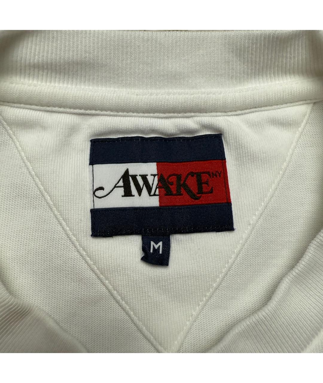Awake NY Белая хлопковая футболка, фото 4