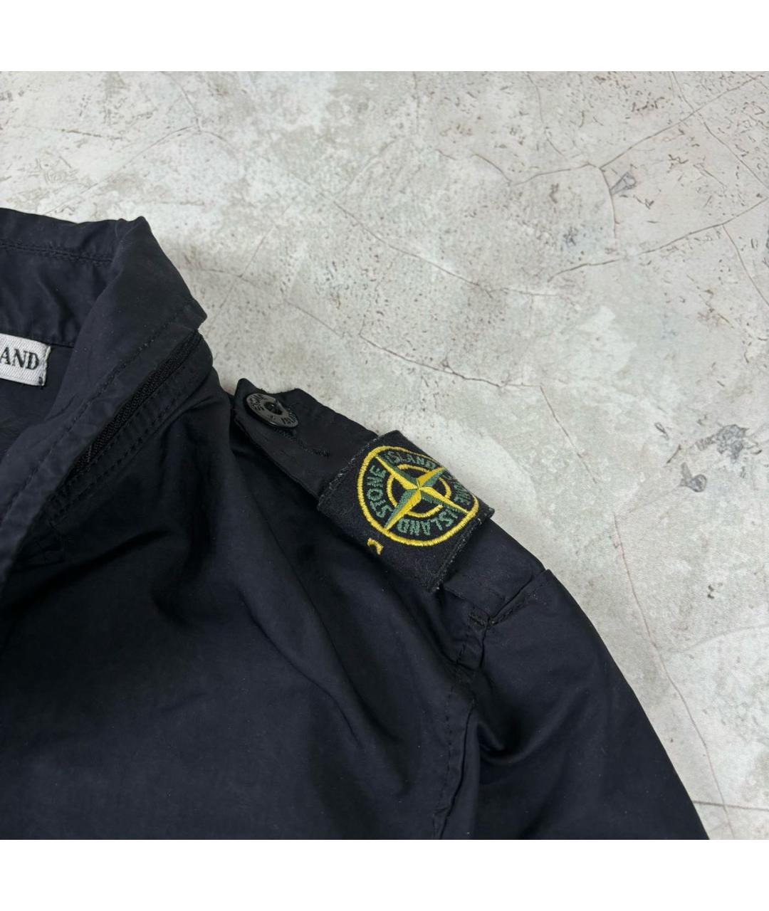 STONE ISLAND Черная полиамидовая куртка, фото 3