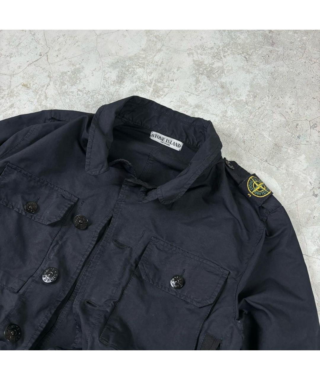 STONE ISLAND Черная полиамидовая куртка, фото 2