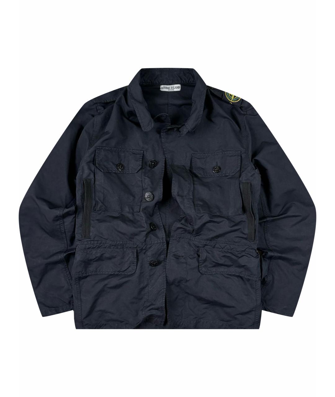 STONE ISLAND Черная полиамидовая куртка, фото 1