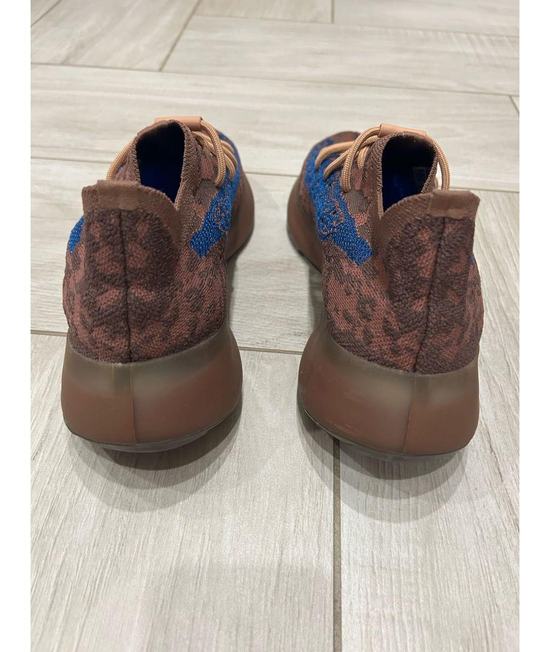 ADIDAS YEEZY Коричневые текстильные кроссовки, фото 2