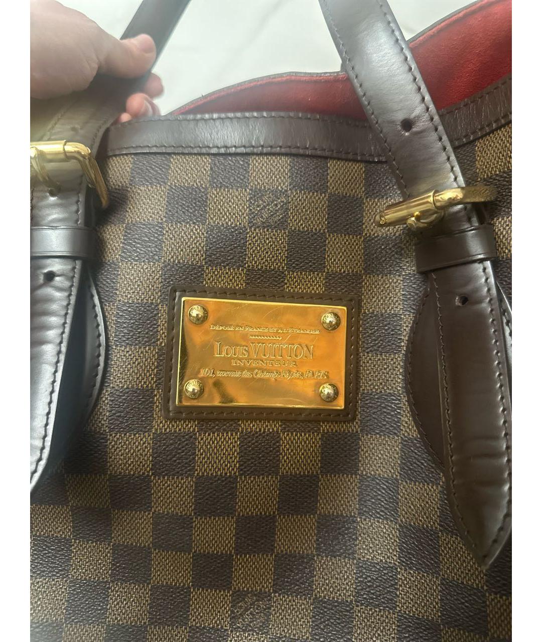 LOUIS VUITTON Коричневая сумка через плечо, фото 6