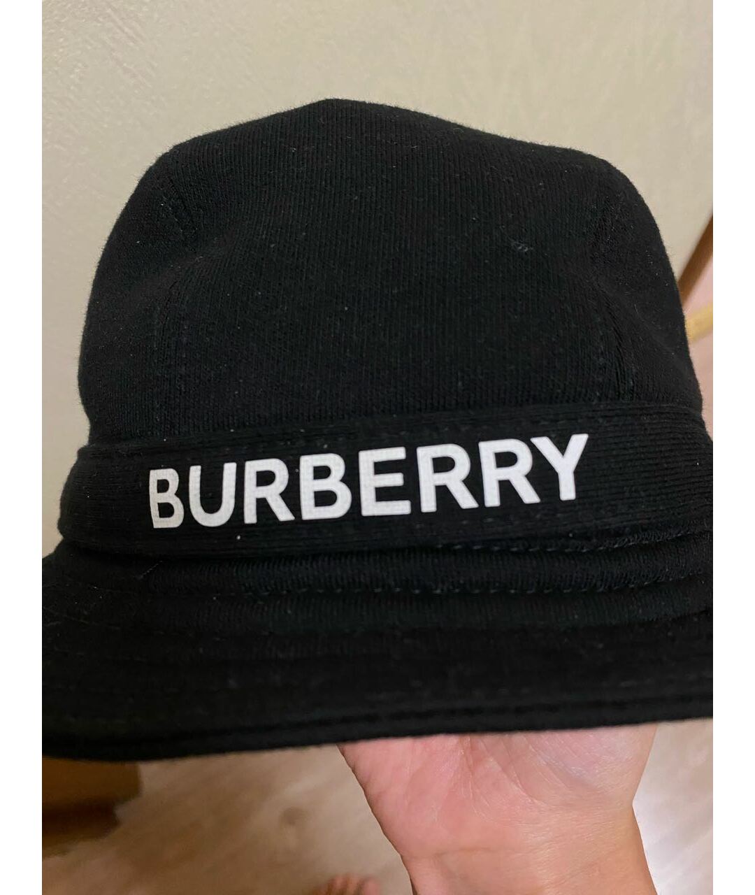 BURBERRY Черная хлопковая шляпа, фото 4