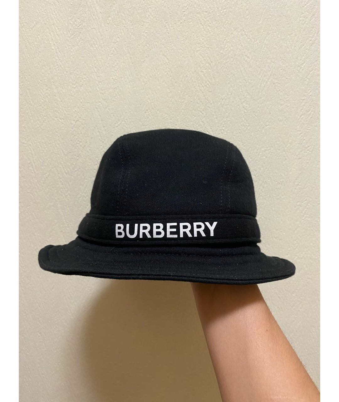 BURBERRY Черная хлопковая шляпа, фото 6