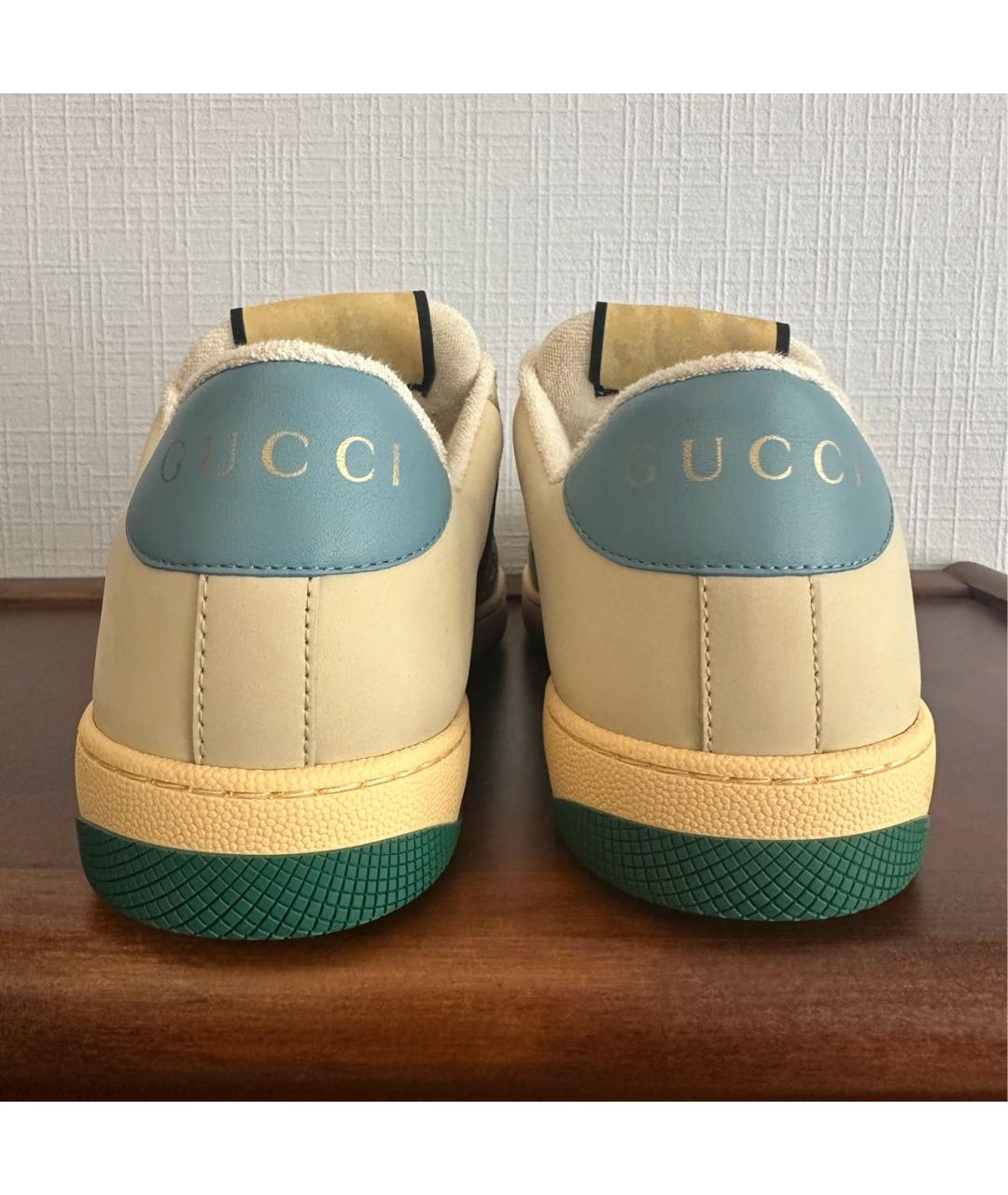 GUCCI Мульти кожаные кроссовки, фото 4
