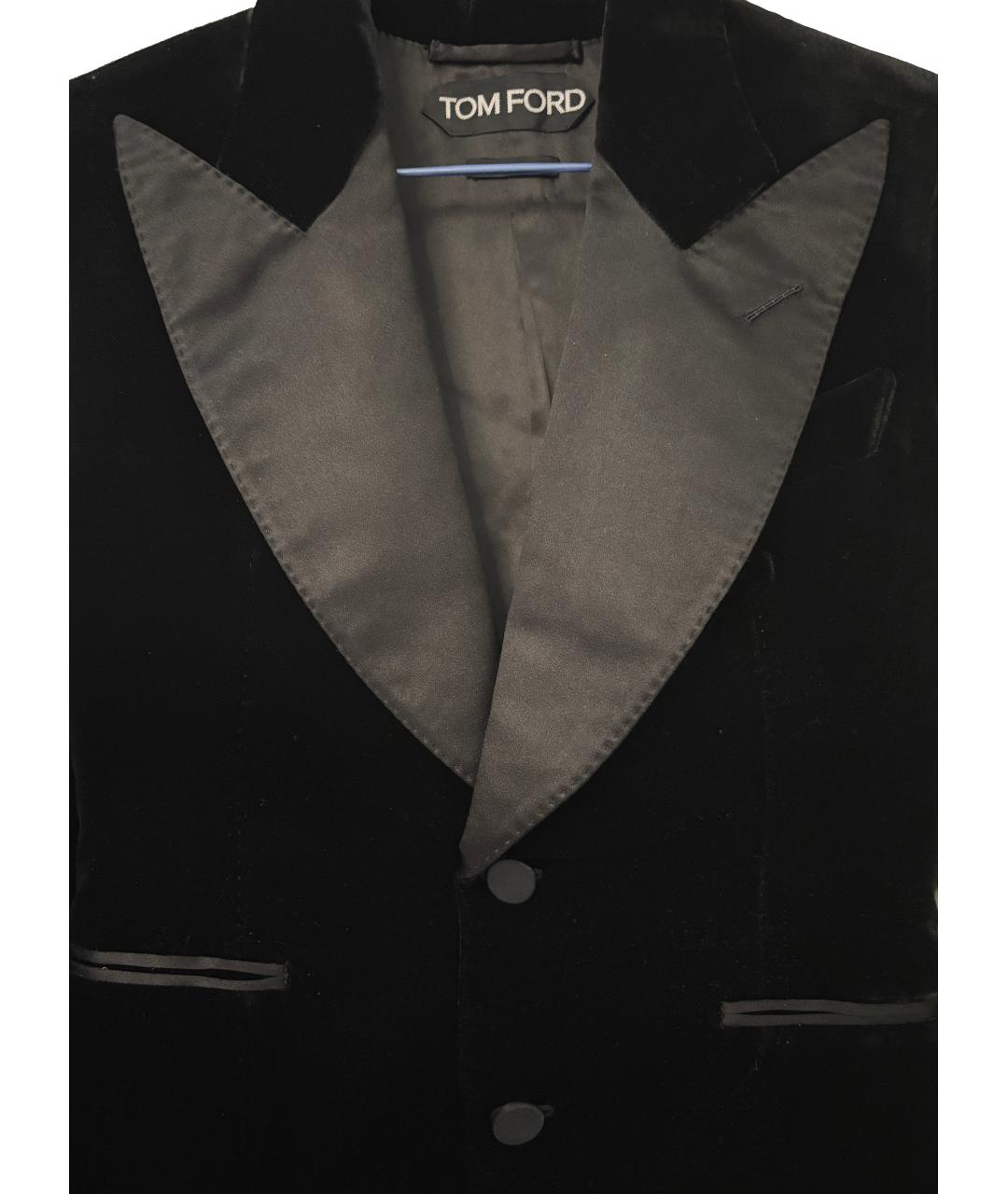 TOM FORD Черный бархатный костюм с брюками, фото 3