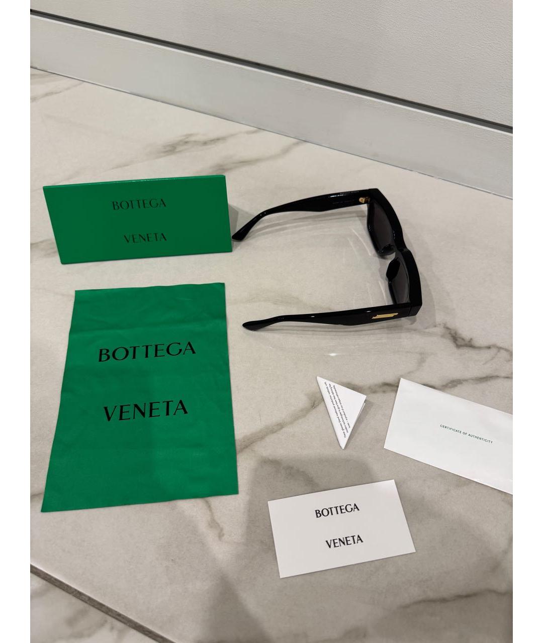 BOTTEGA VENETA Черные пластиковые солнцезащитные очки, фото 5