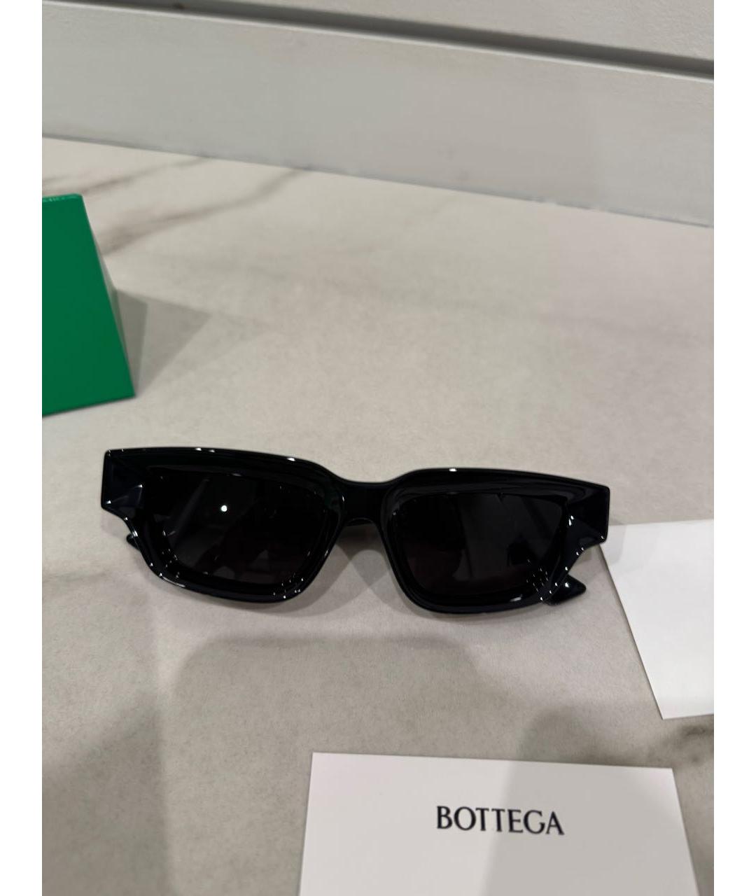 BOTTEGA VENETA Черные пластиковые солнцезащитные очки, фото 9