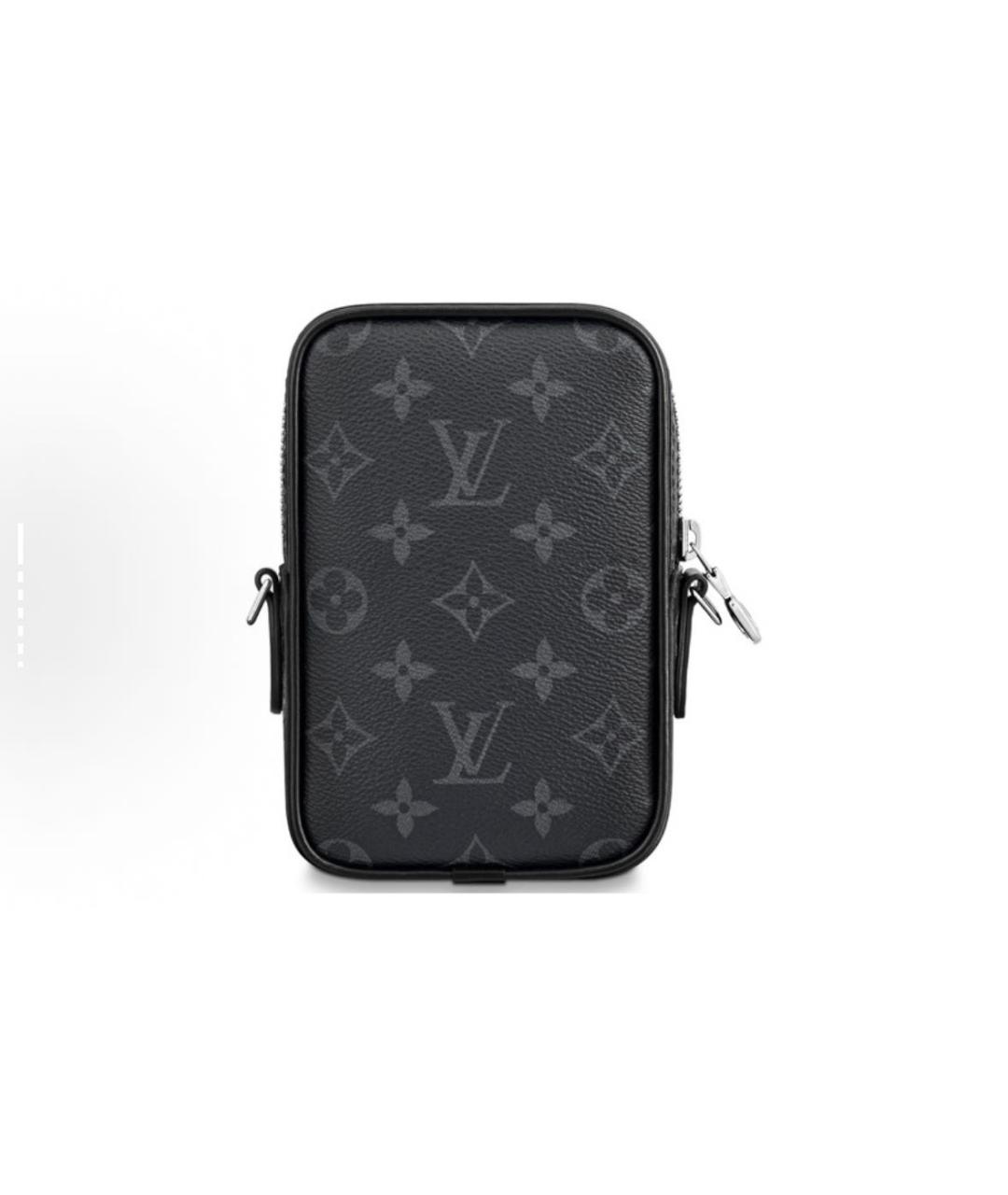 LOUIS VUITTON Антрацитовая сумка на плечо, фото 3