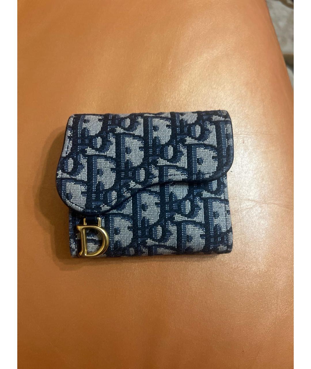 CHRISTIAN DIOR Темно-синий кошелек, фото 3